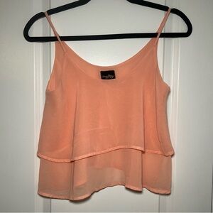 Audrey Peach Layered Camisole Top